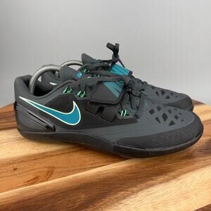 Nike Zoom Rotational 6 Track Throwing Shoes Black Spruce Men's 10 FZ9606-001